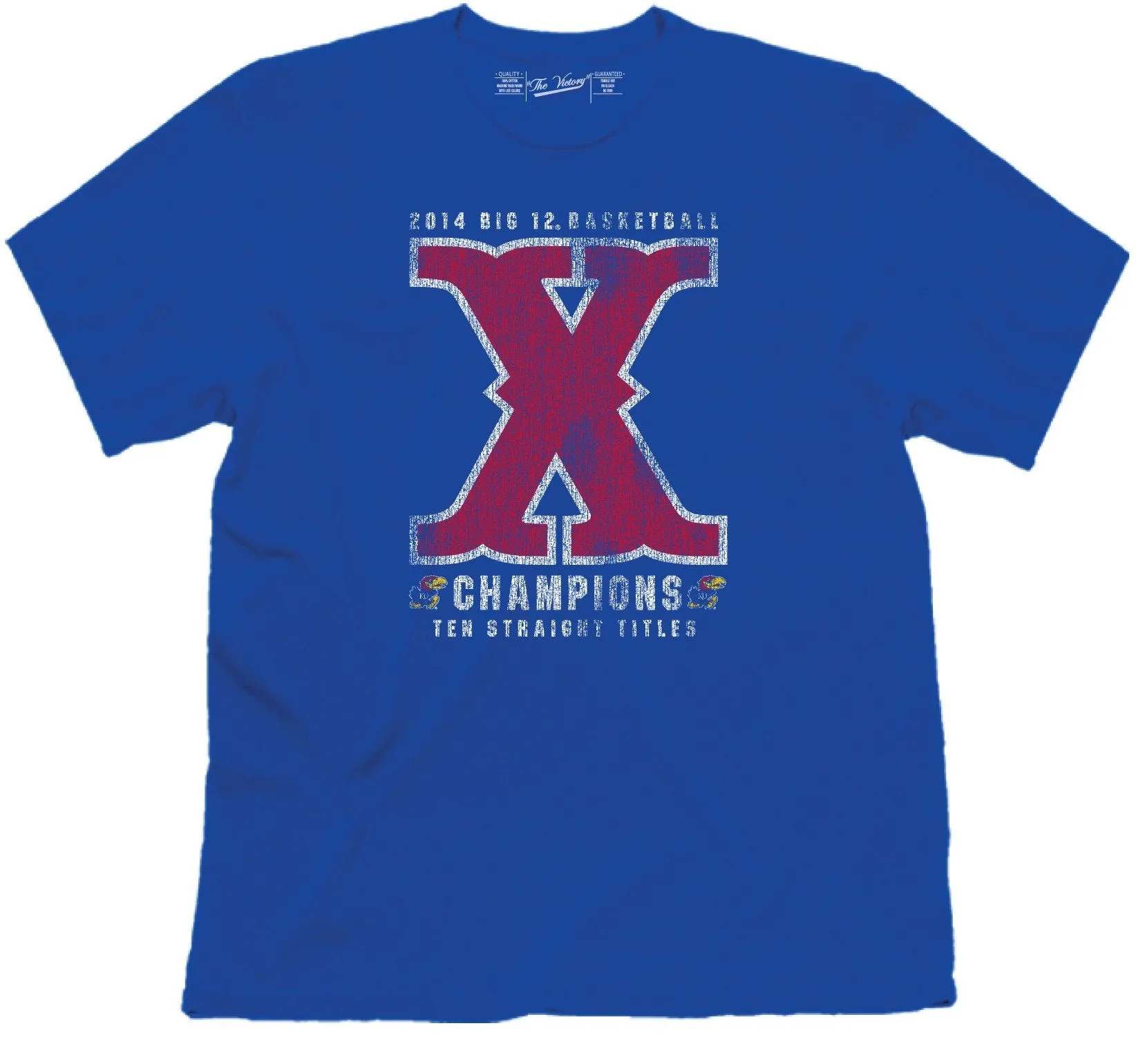 Kansas Jayhawks KU 2014 Basketball 10 Time Big 12 Champions Shirts Pack