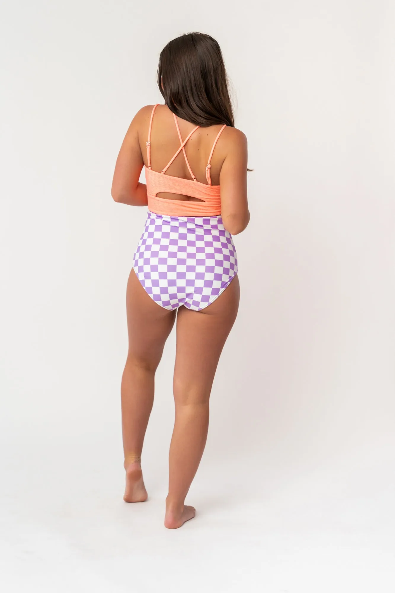 Leisure Reversible Bottom | Lavender Love Check