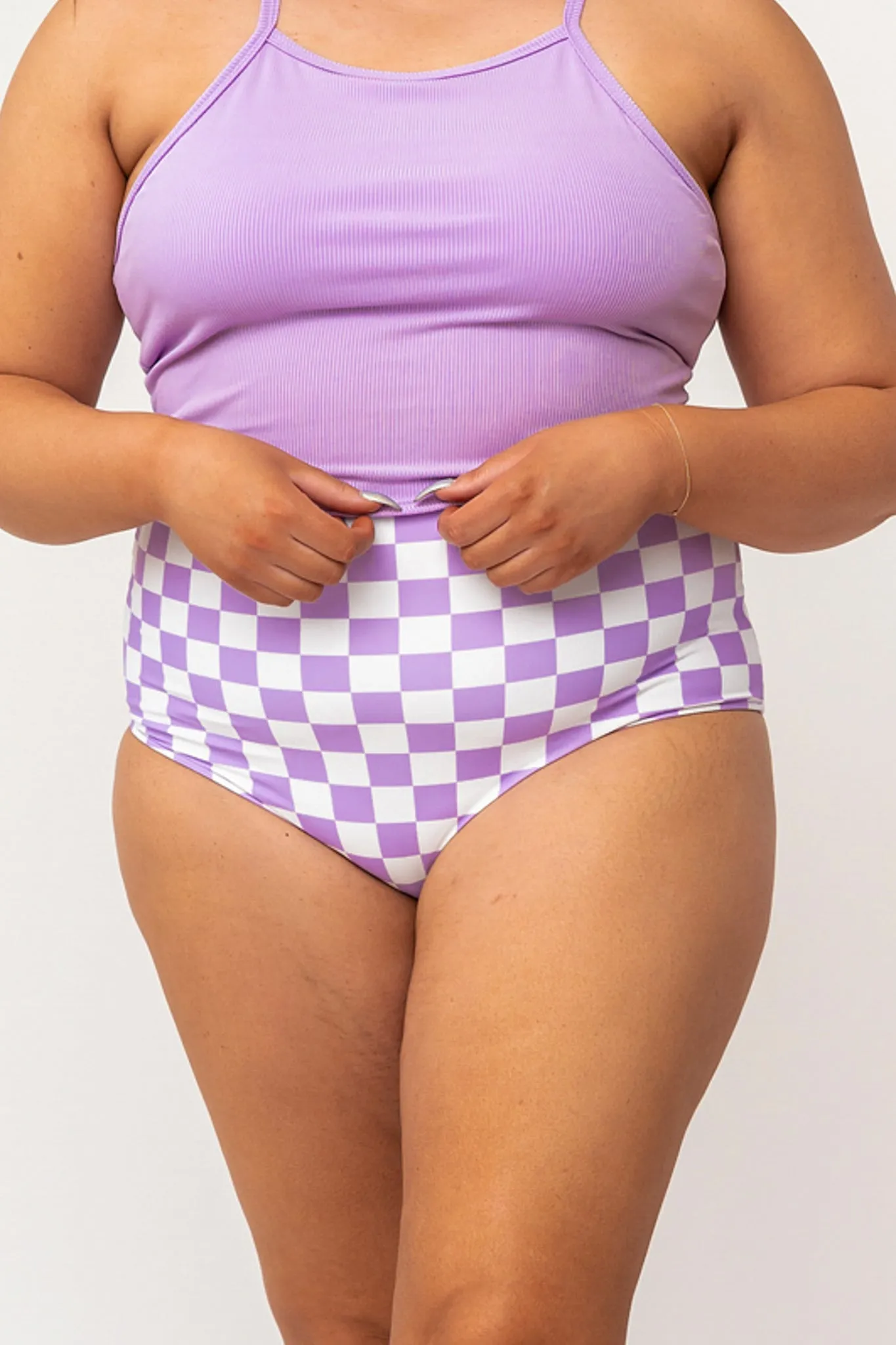 Leisure Reversible Bottom | Lavender Love Check