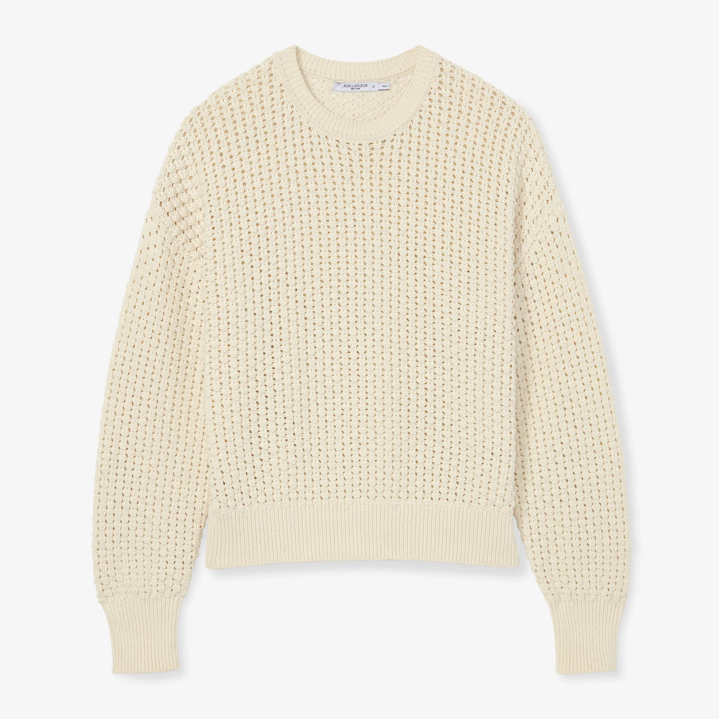 Liam Sweater - Popcorn Knit :: Coconut