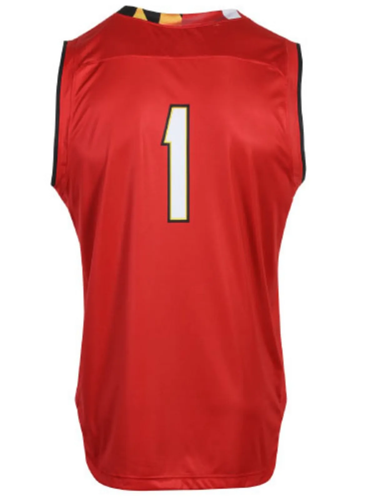 Maryland Terrapins Under Armour Basketball Replica #1 Red Jersey