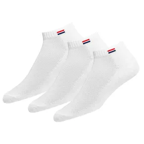Men Sports Socks White 3 Pack - Case of 4