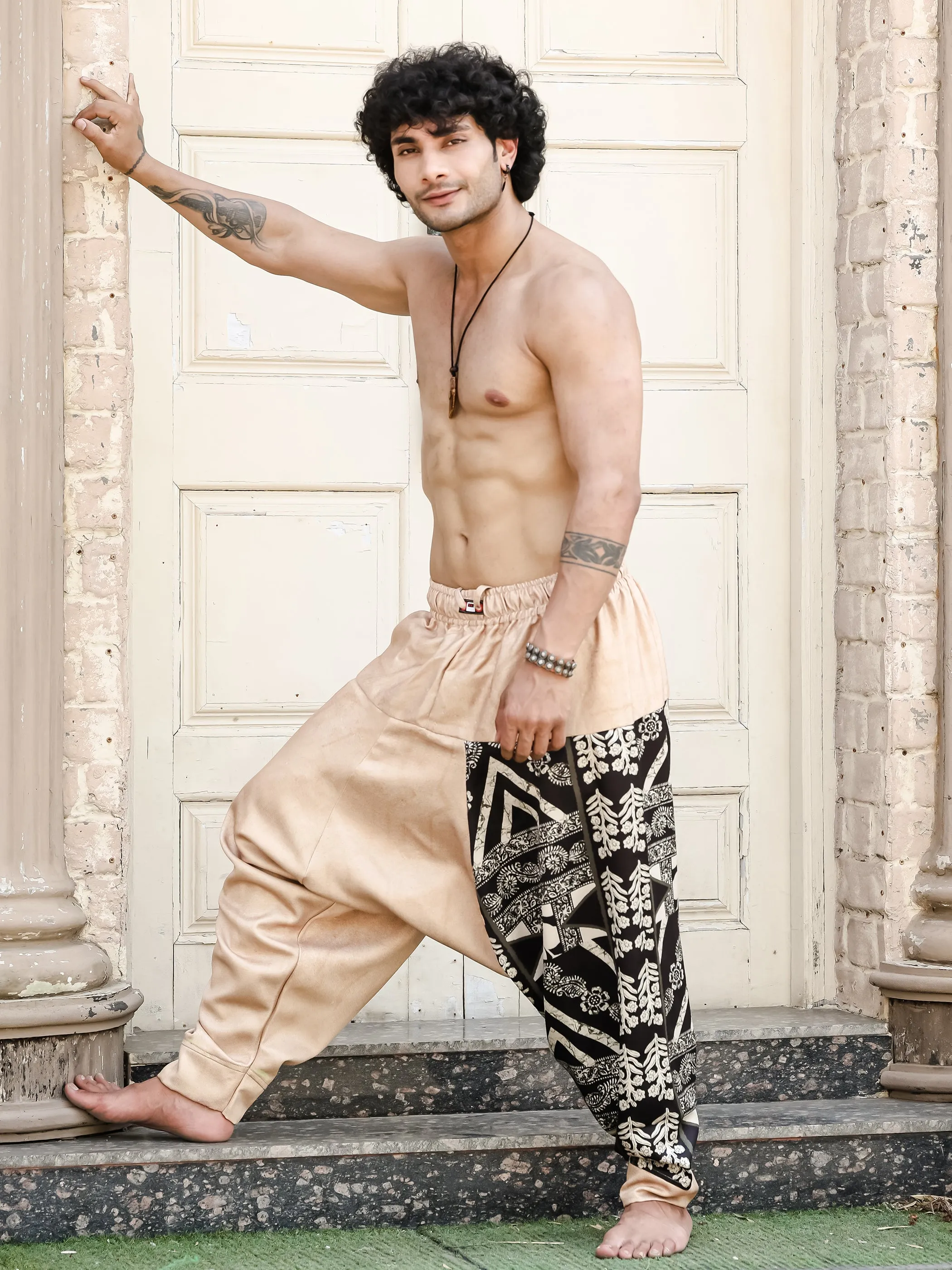 Men's Printed Hippy Harem Pants For Yoga Dance Travel