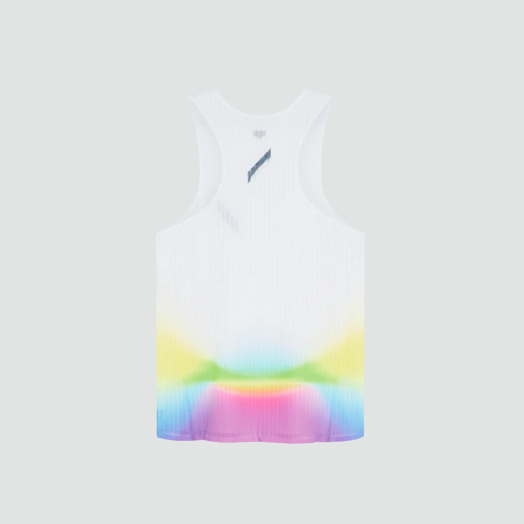 Men's Race Vest - White/Summer Rainbow