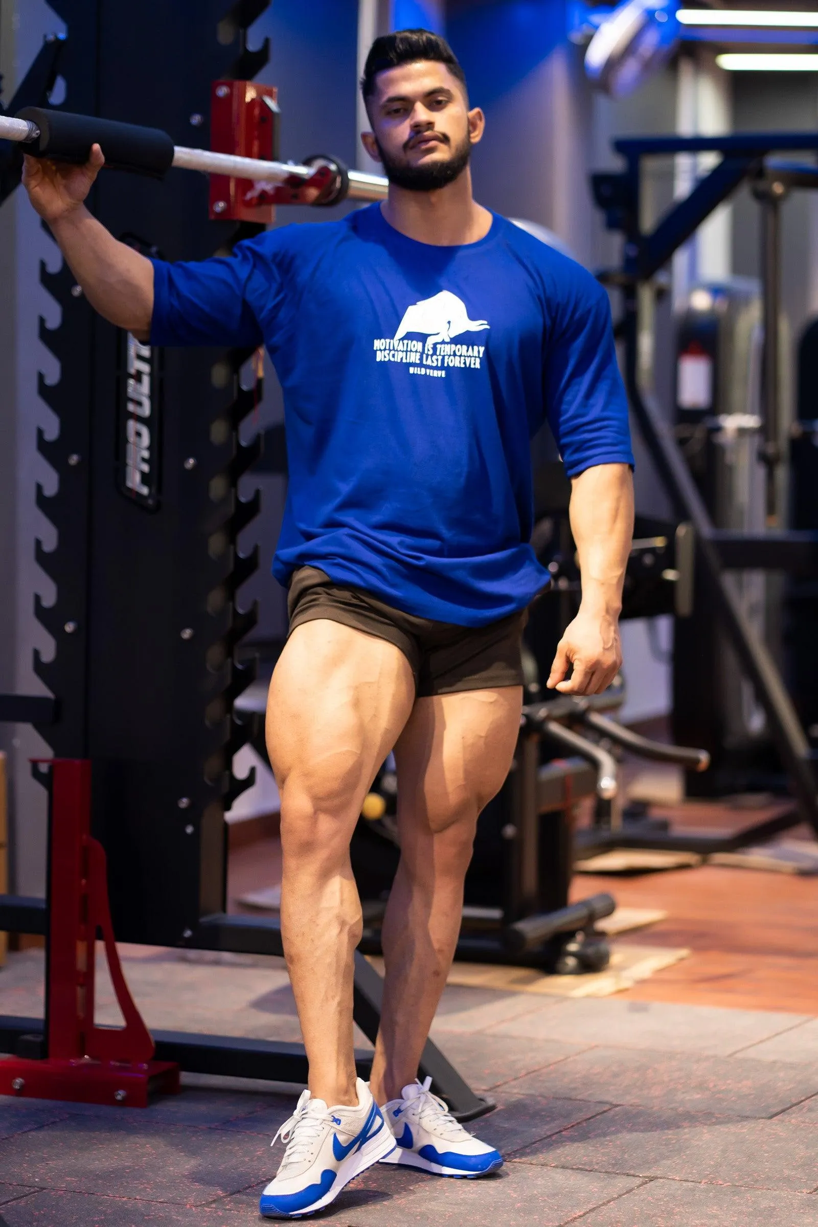 MOTIVATION IS TEMPORARY OVERSIZED T-SHIRT (Royal Blue)