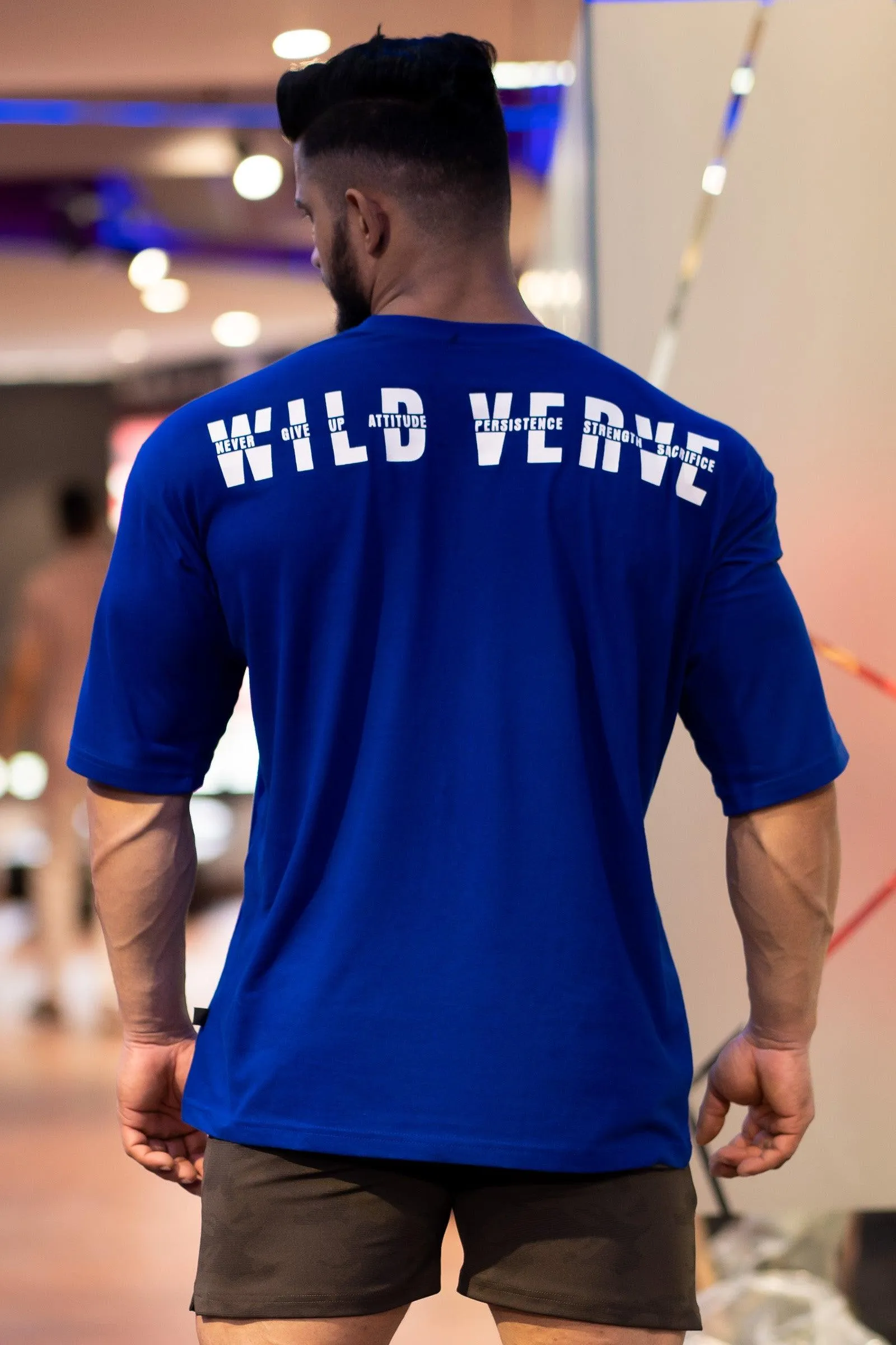 MOTIVATION IS TEMPORARY OVERSIZED T-SHIRT (Royal Blue)