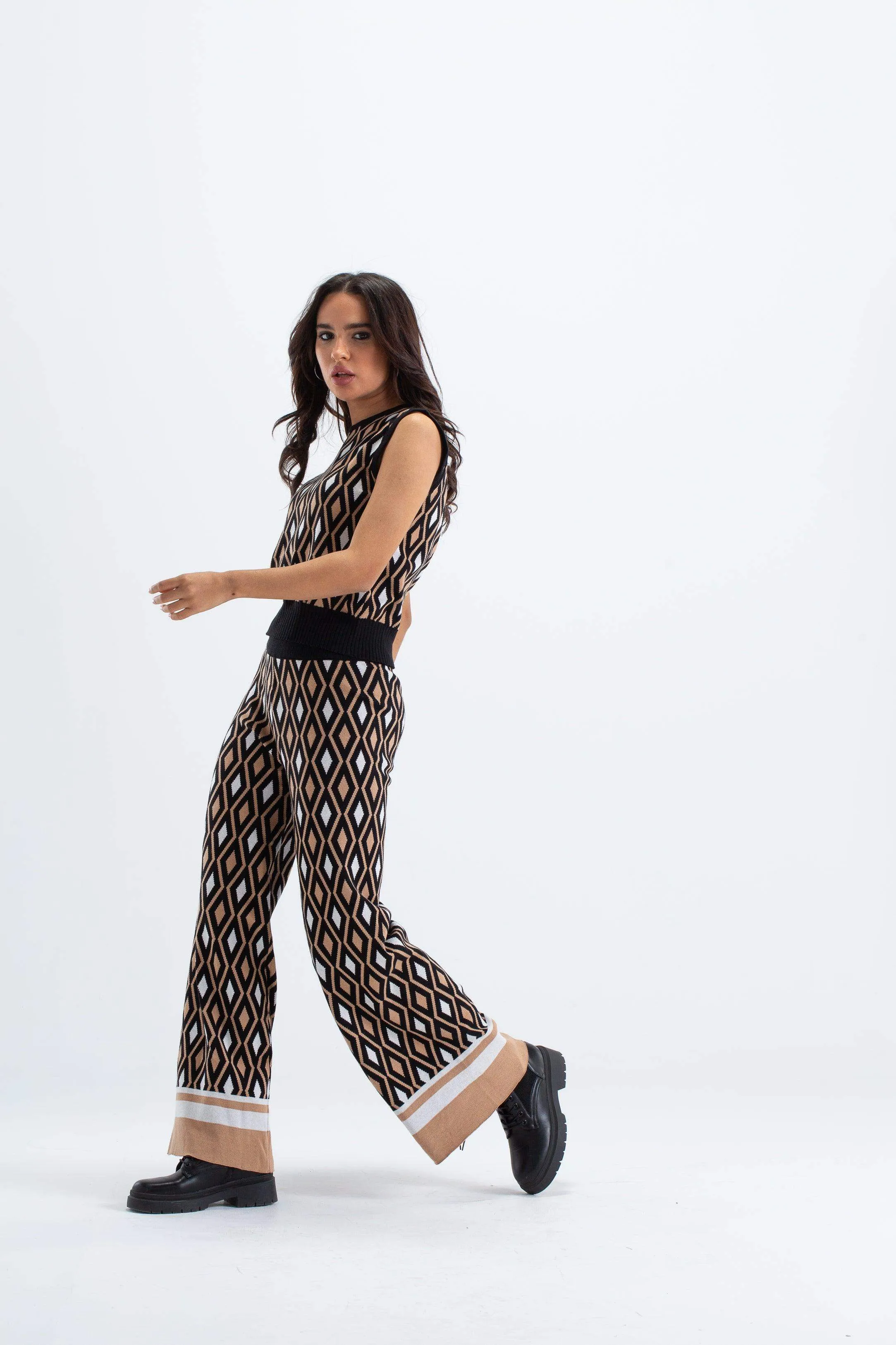 Multi Color Jacquard Pants