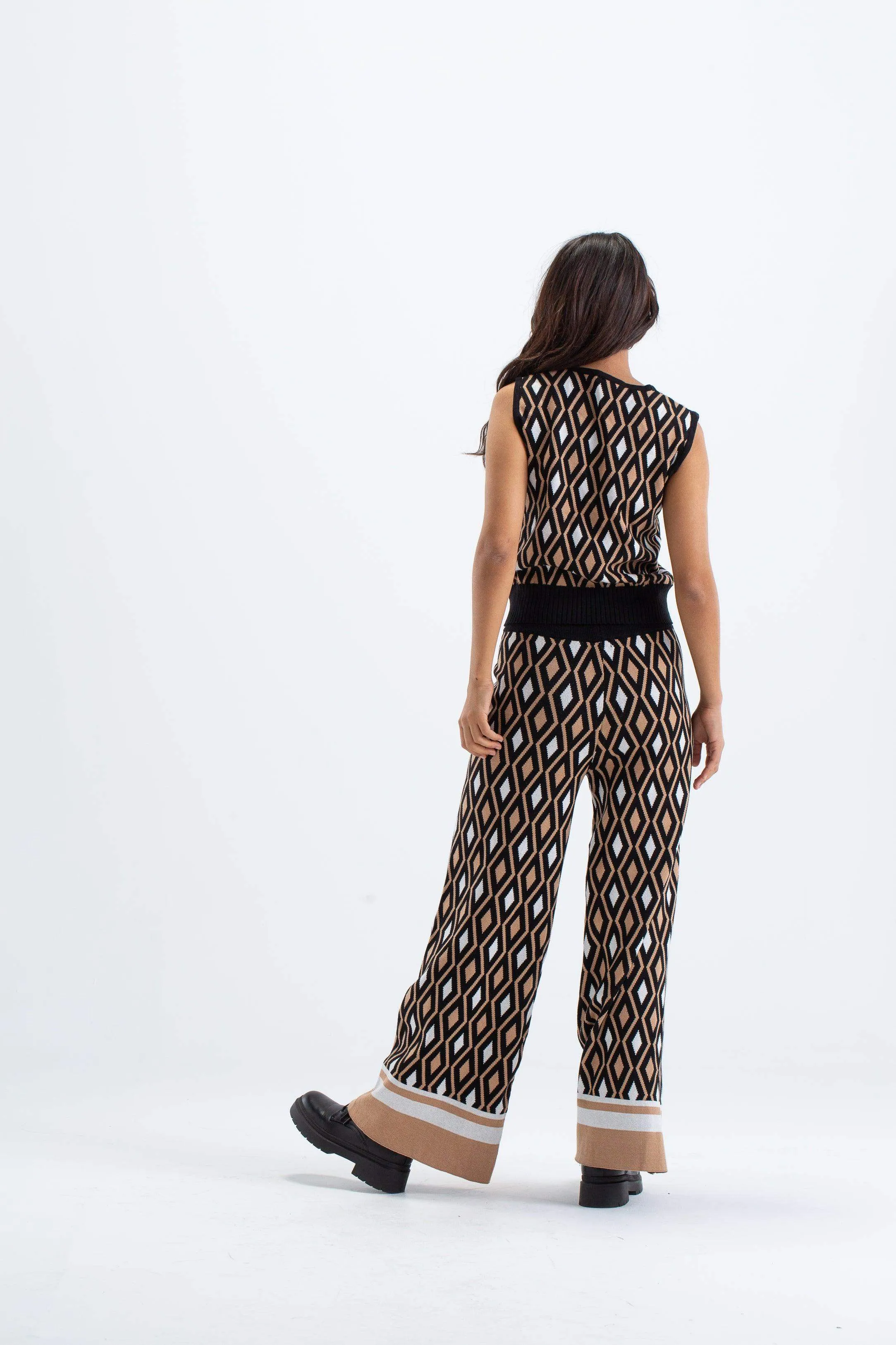 Multi Color Jacquard Pants