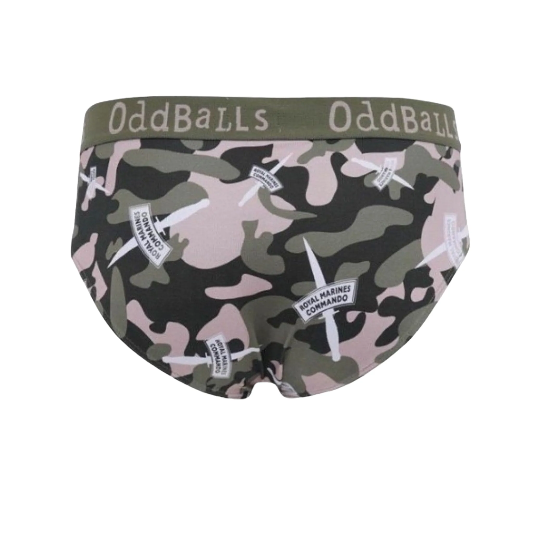 Oddballs Royal Marines Mens Briefs - MTP COMMANDO