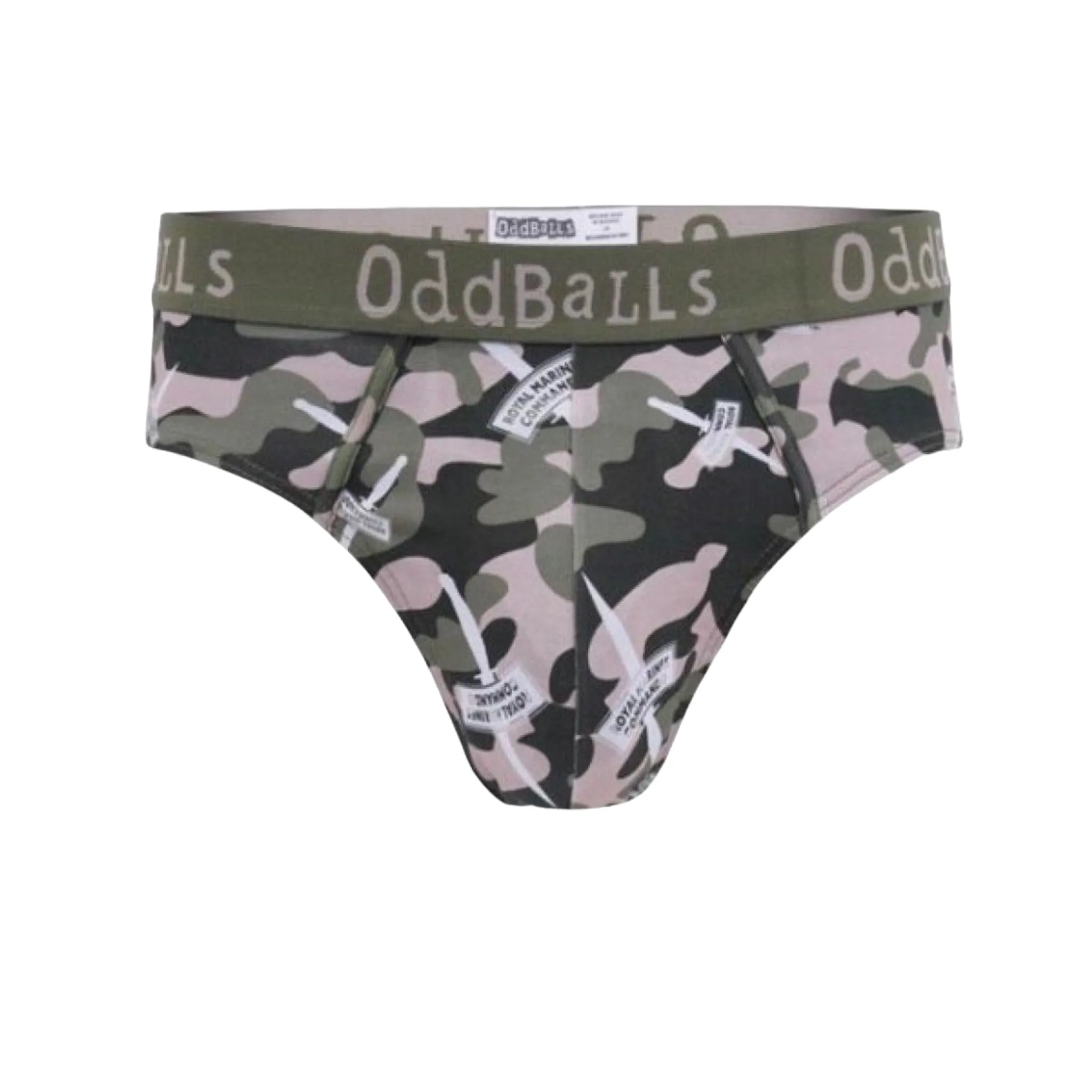 Oddballs Royal Marines Mens Briefs - MTP COMMANDO
