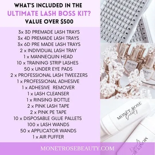 Online Classic, Hybrid & Volume Lash Boss Training