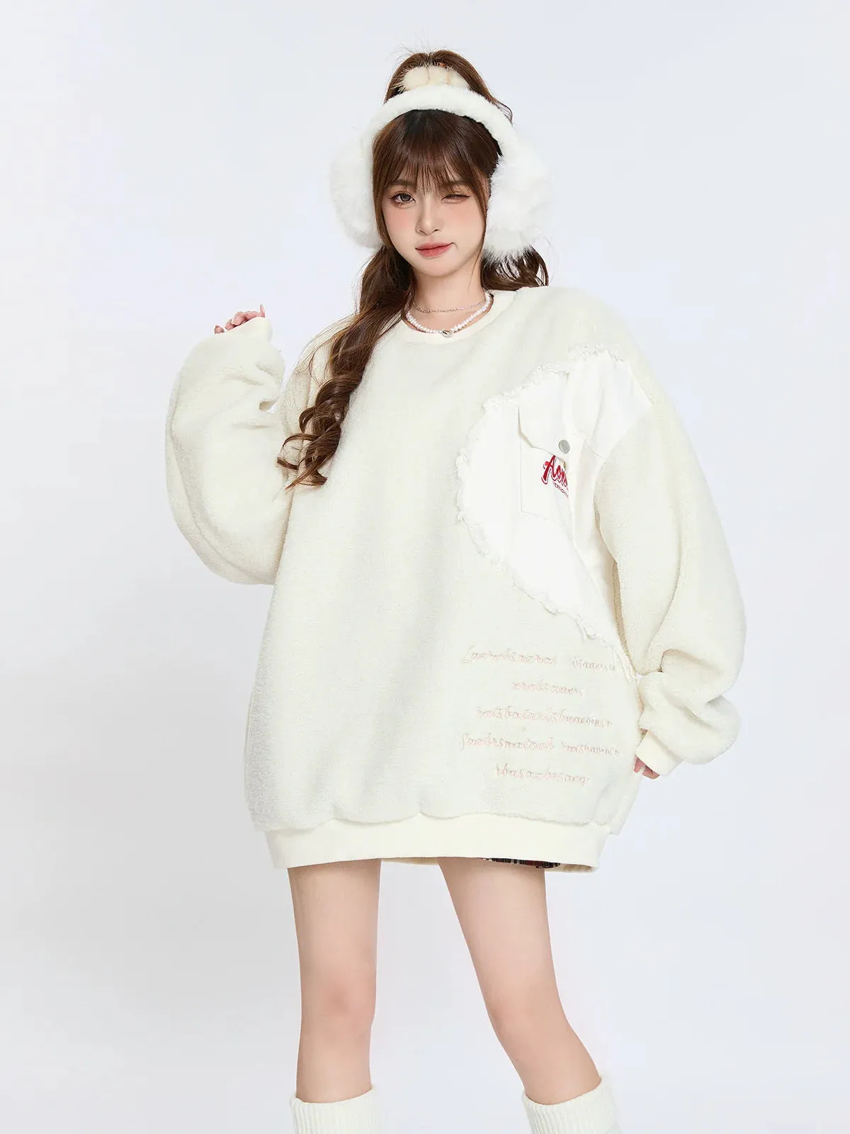 Over Boa American Loose Tops