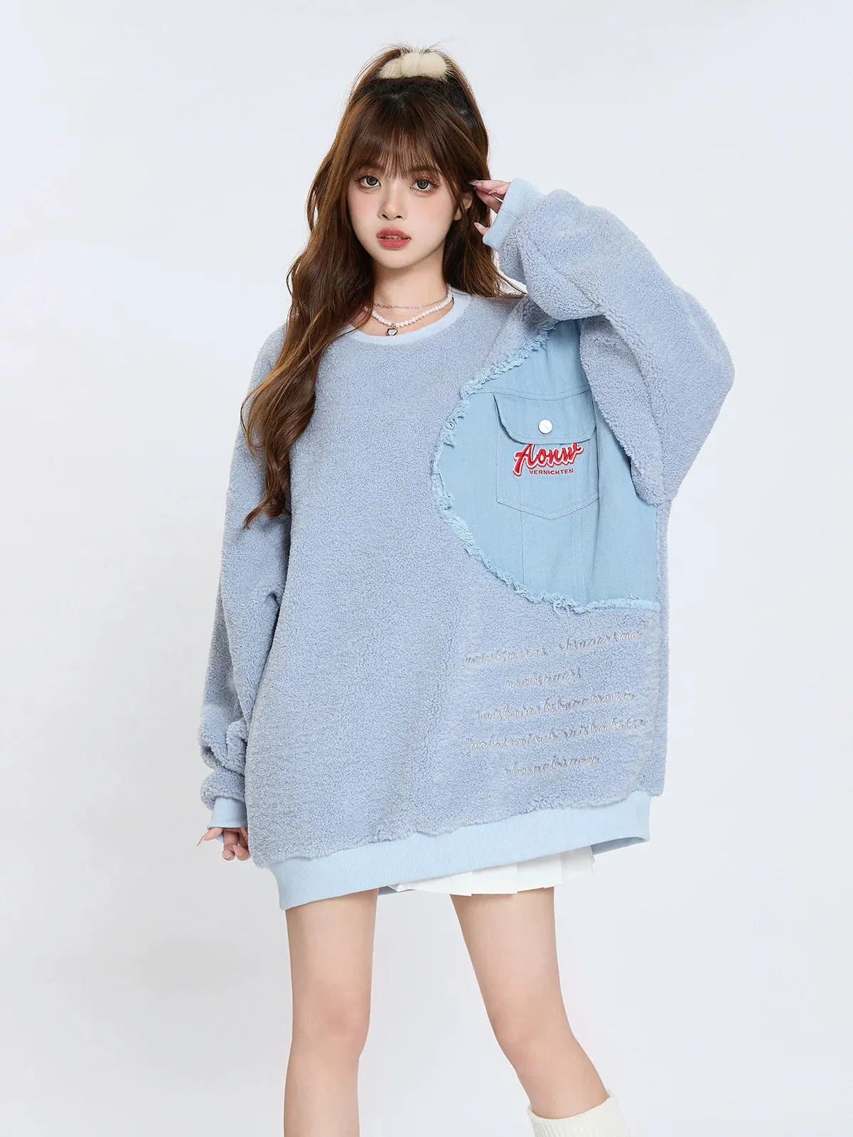 Over Boa American Loose Tops