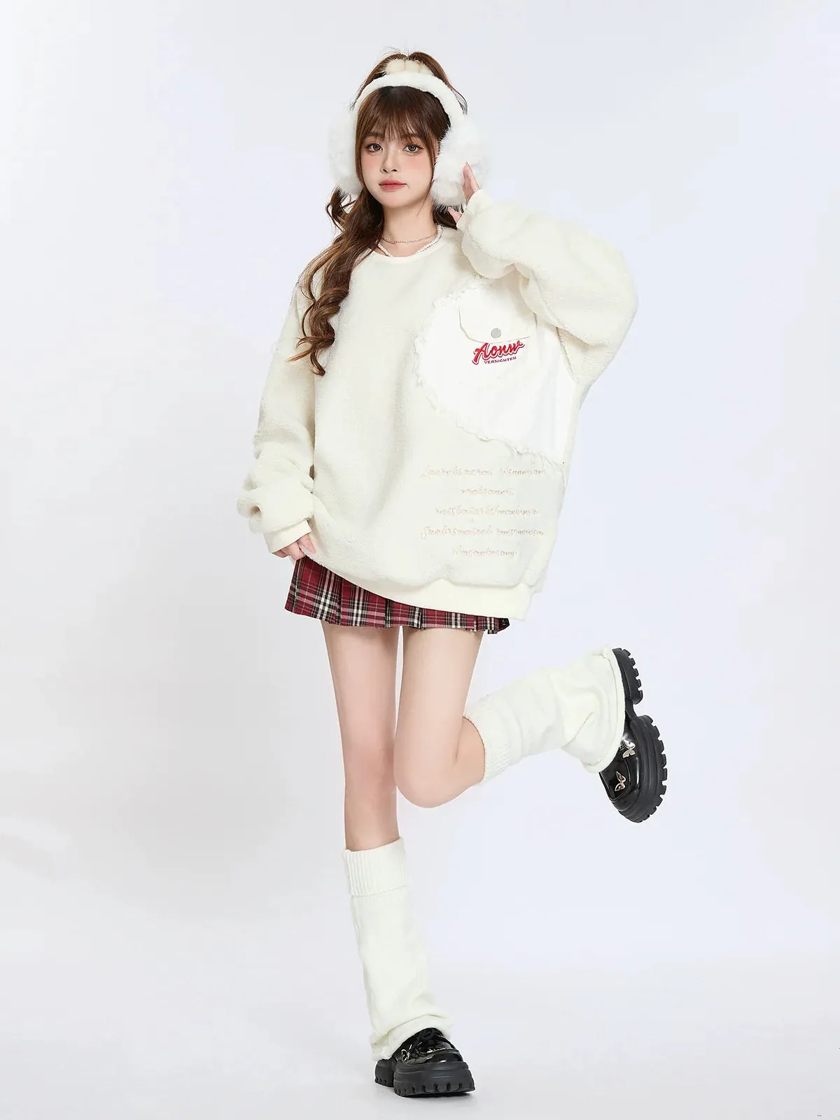 Over Boa American Loose Tops