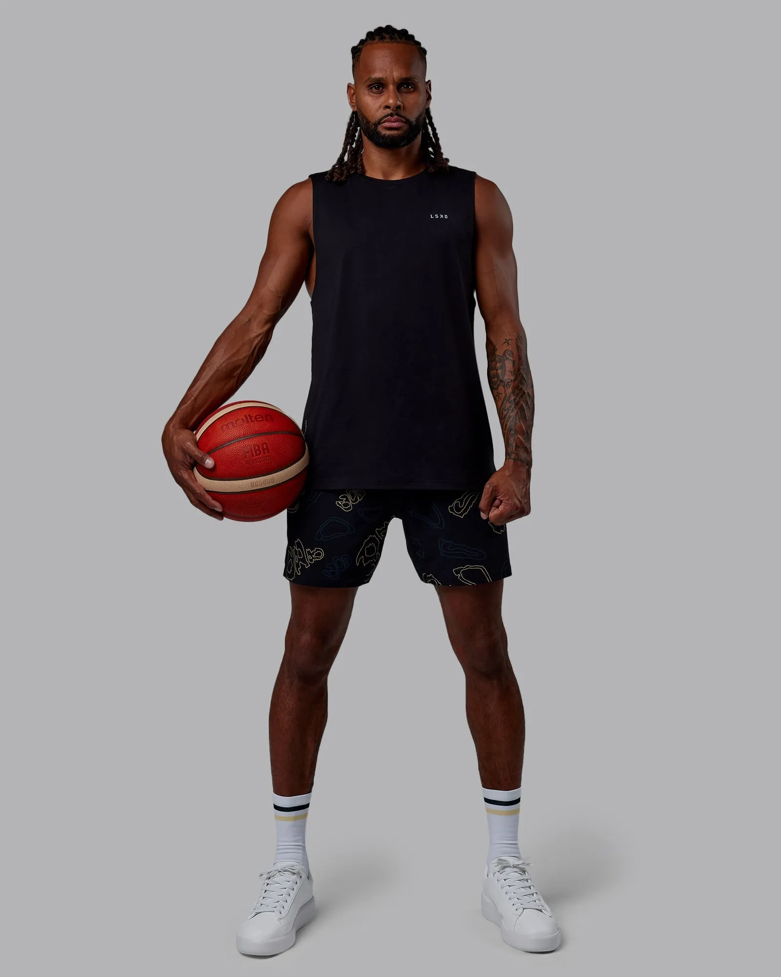 Patty Mills Challenger 6" Performance Shorts - Black-Vital Green