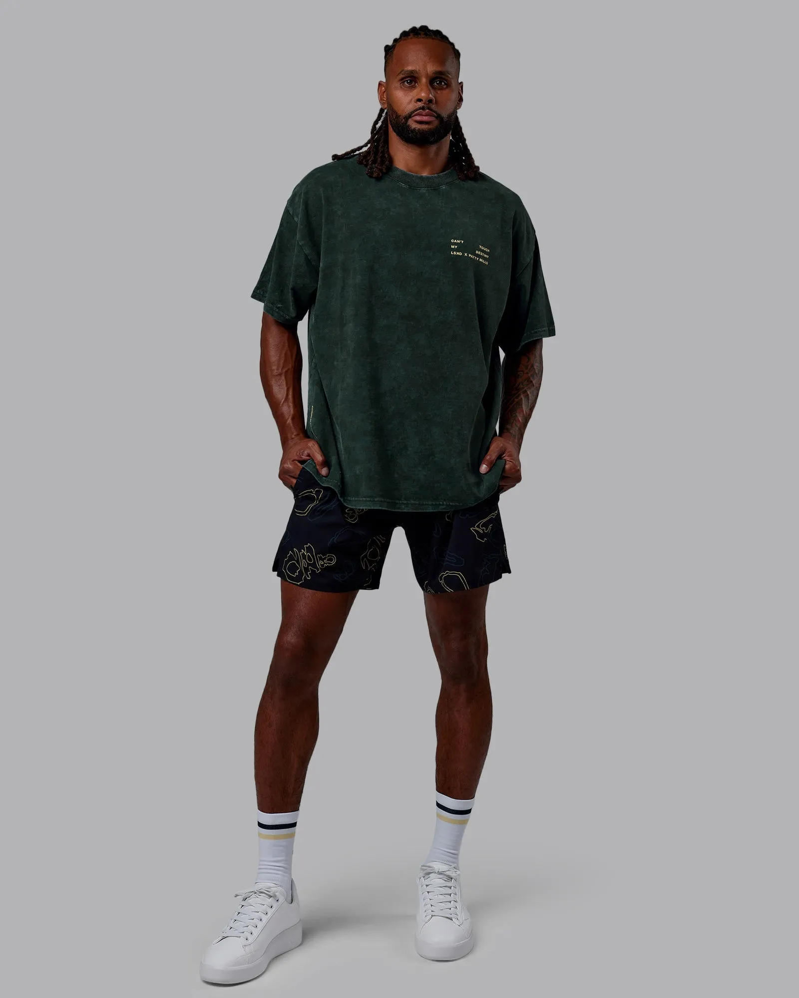 Patty Mills Challenger 6" Performance Shorts - Black-Vital Green