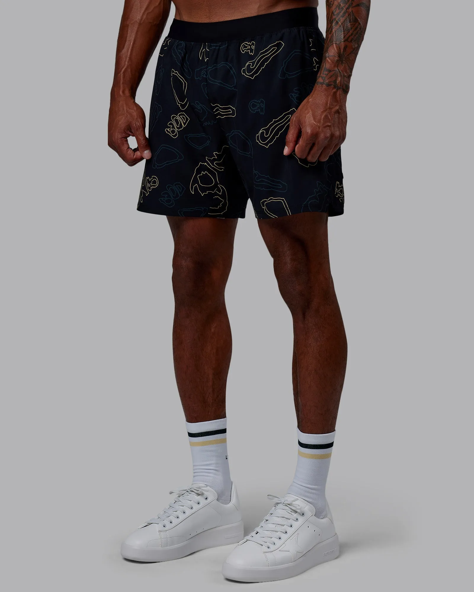 Patty Mills Challenger 6" Performance Shorts - Black-Vital Green