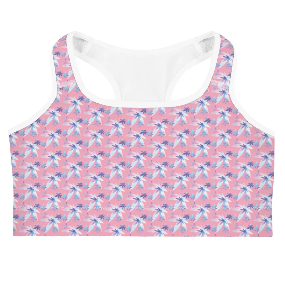 Pink Sports bra