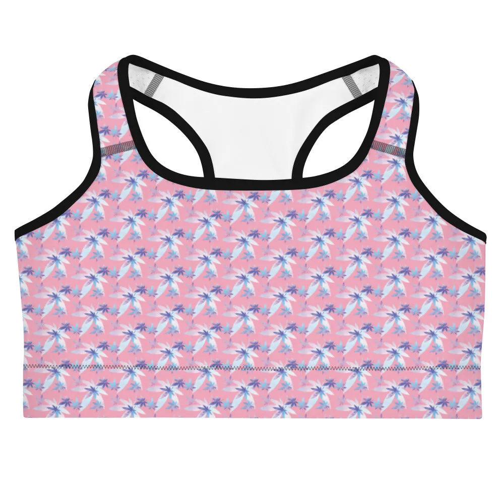 Pink Sports bra