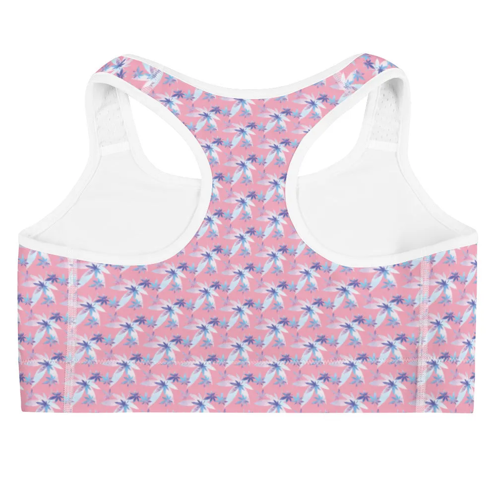 Pink Sports bra