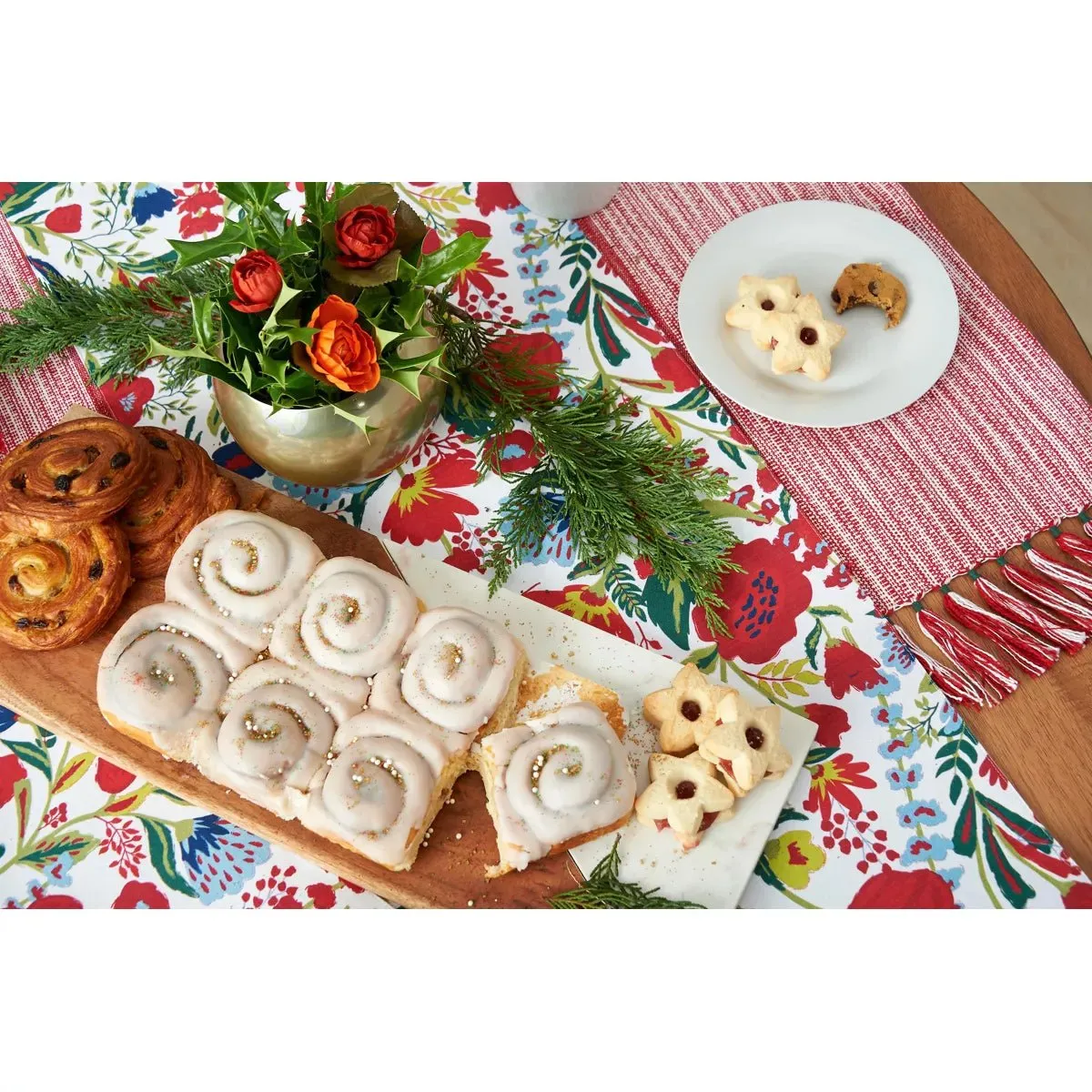 Red Holiday Placemats Set 4