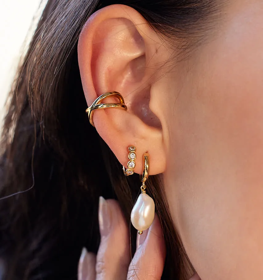 Round Hoop Earrings