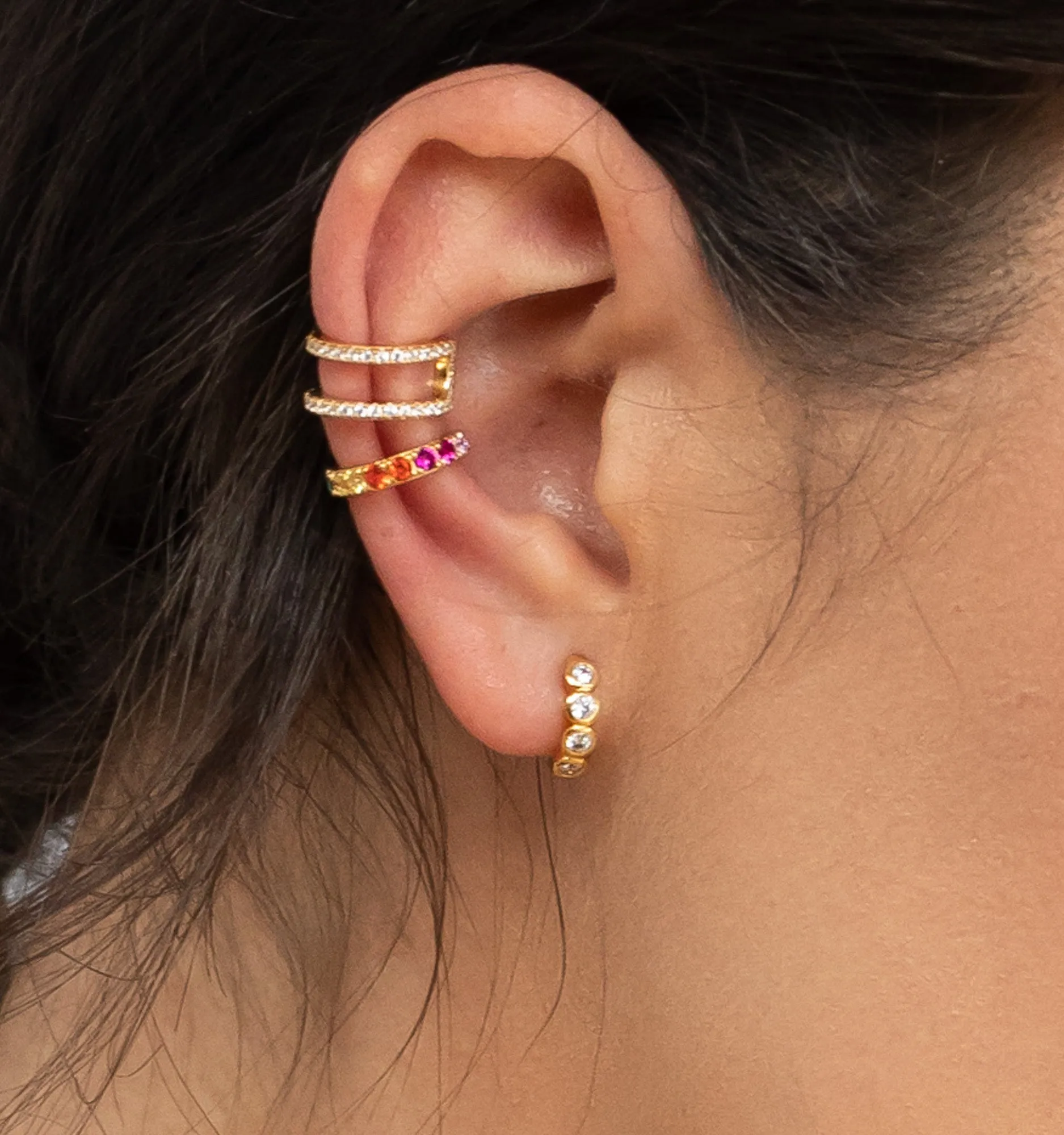Round Hoop Earrings