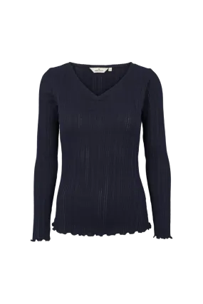 Scala V Neck Tee - Sky Captain