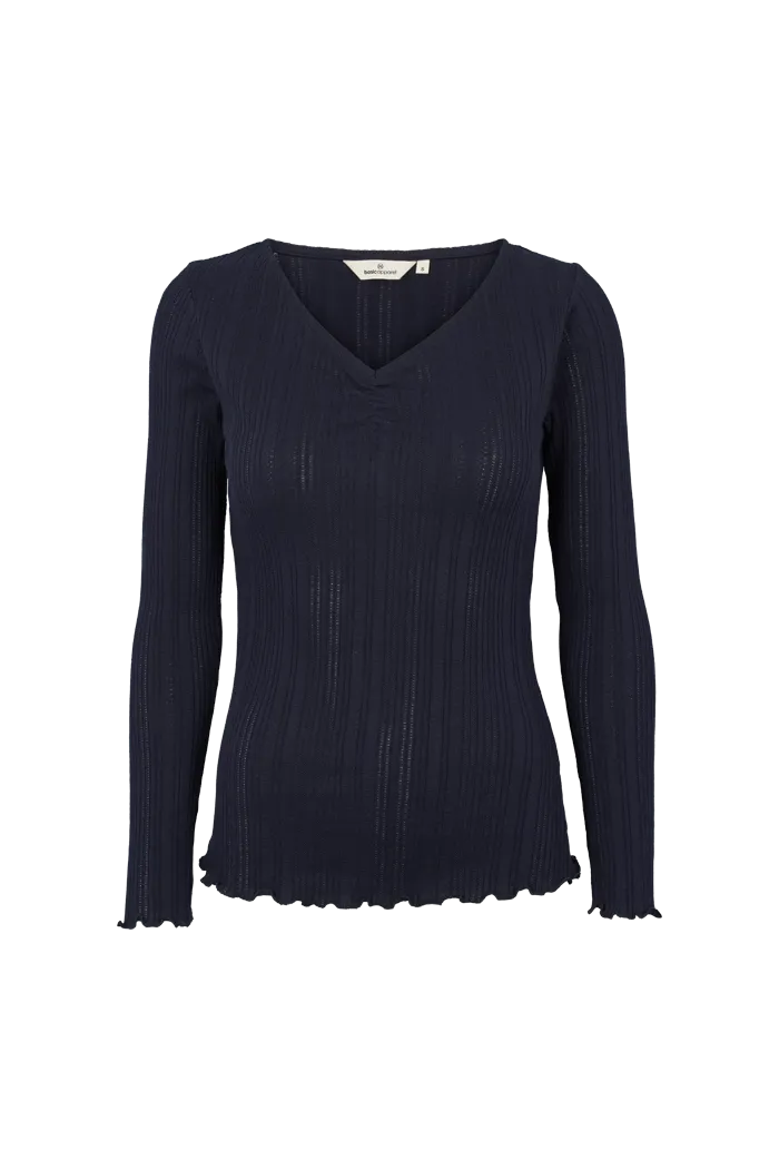Scala V Neck Tee - Sky Captain