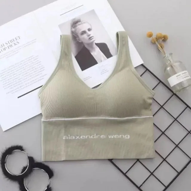 Seamless large size chest wrapping suspender plus size back tank top underwear bra gathering back fat mm sports tank top