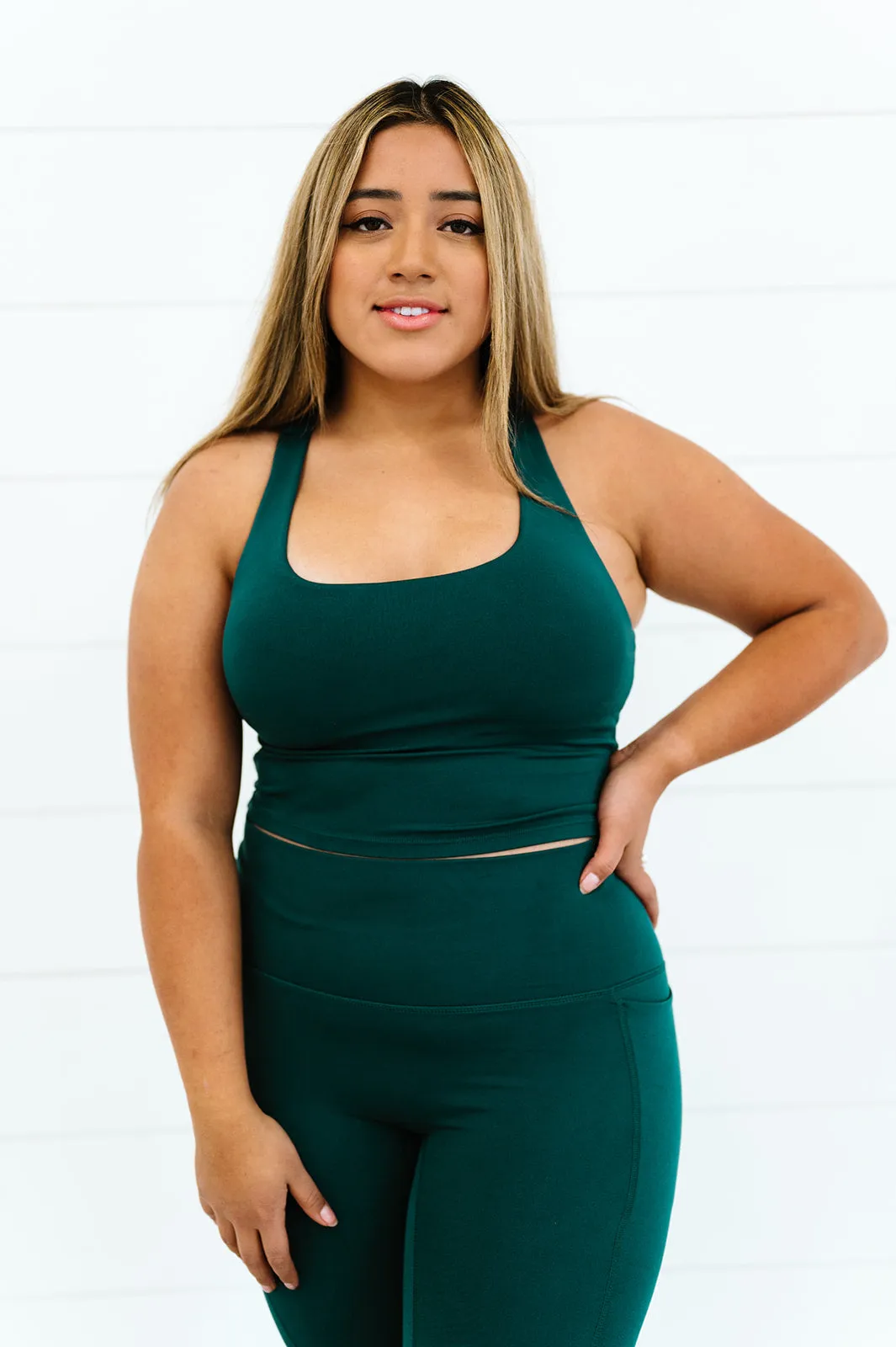 Serenity Long Line Tank | Pine