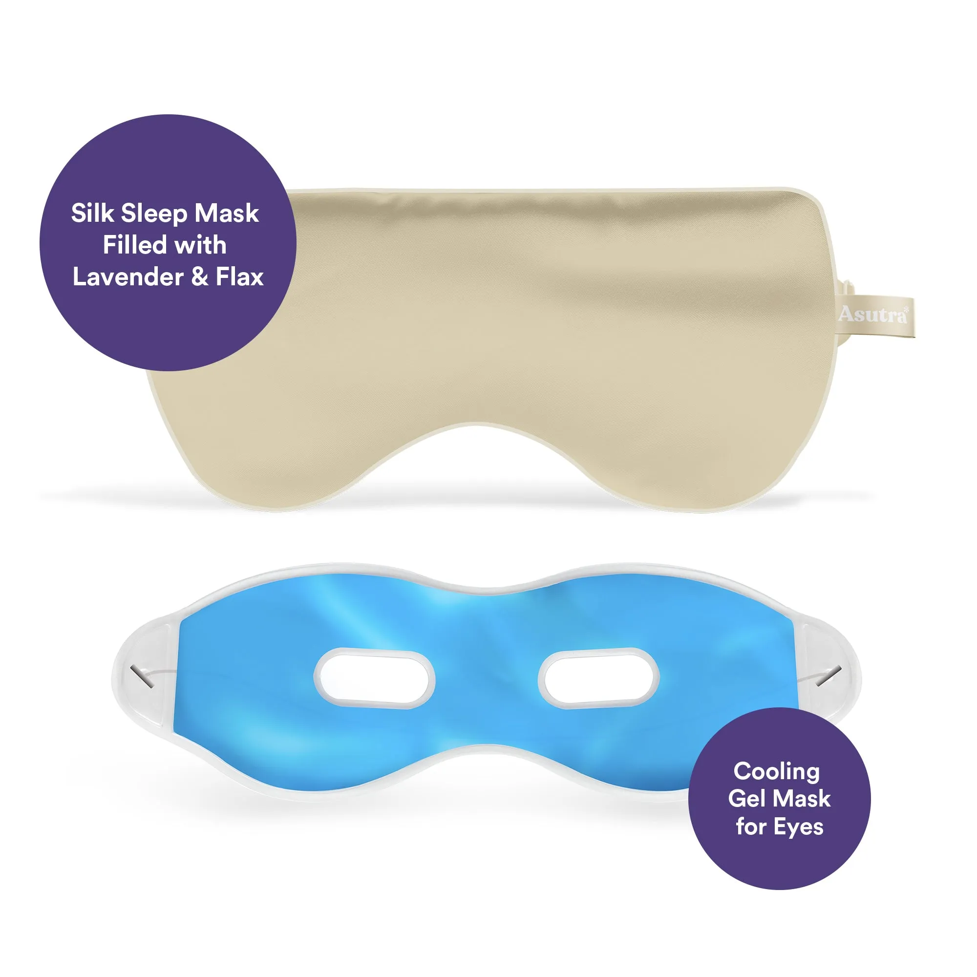 Silk Eye Pillow, Champagne Gift Box