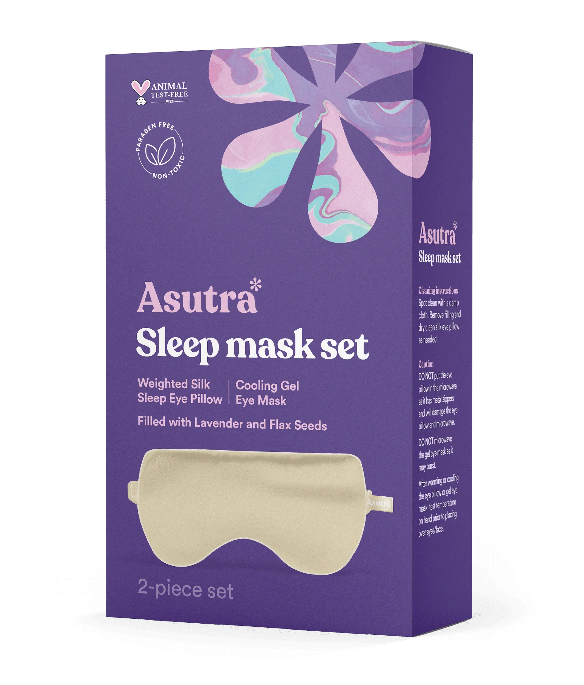 Silk Eye Pillow, Champagne Gift Box