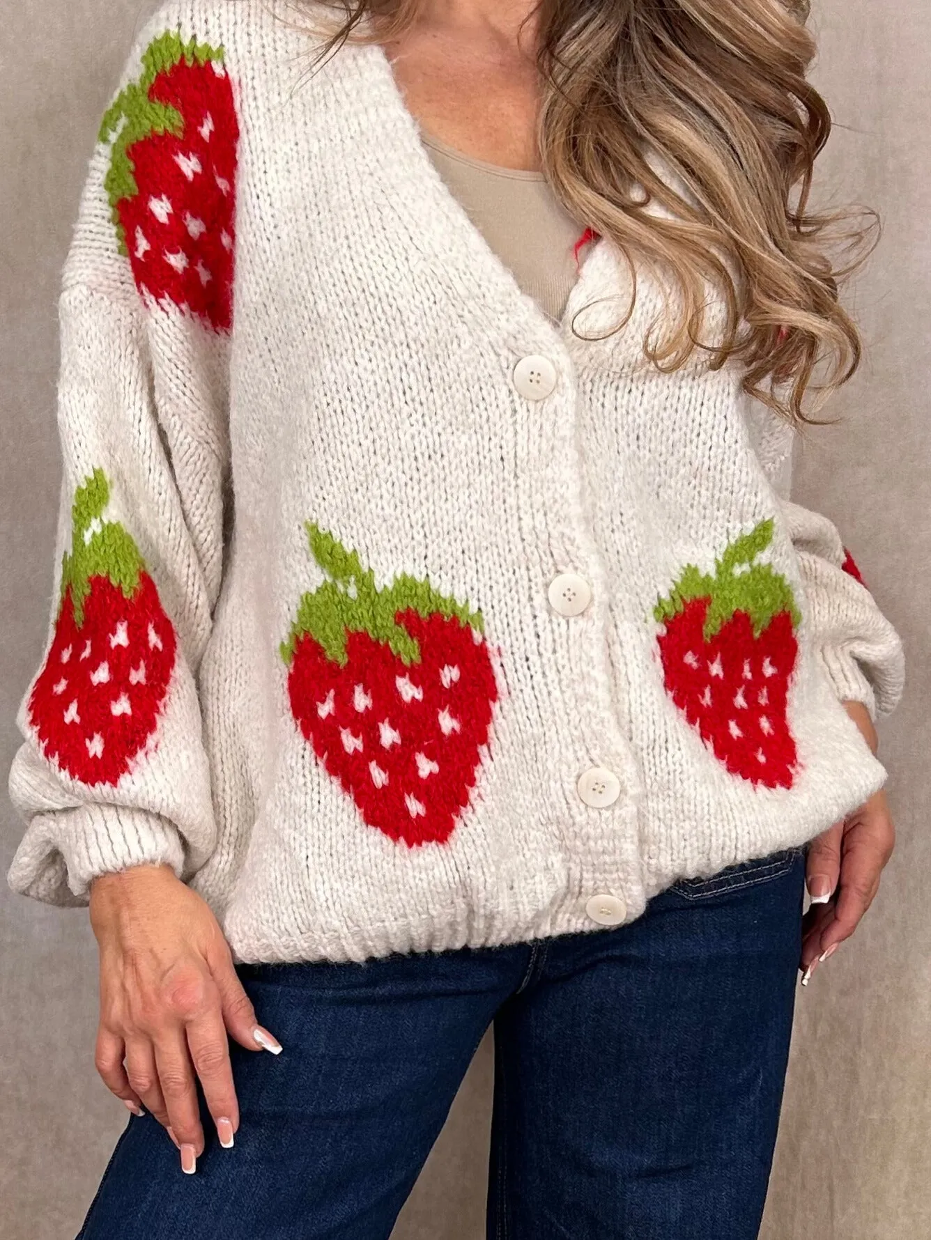 Strawberry Cardigan