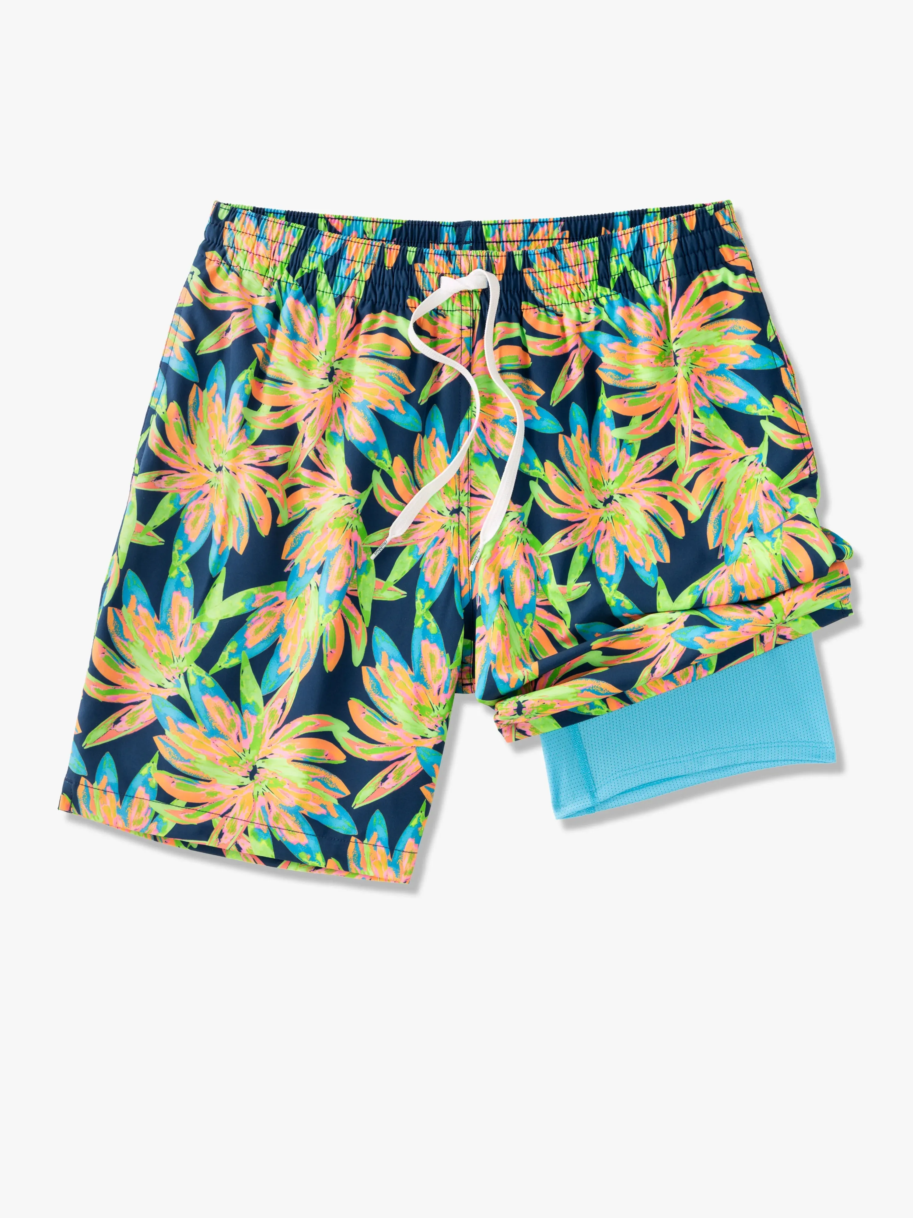 The Ocean Flowers 7" (Classic Lined Swim Trunk)