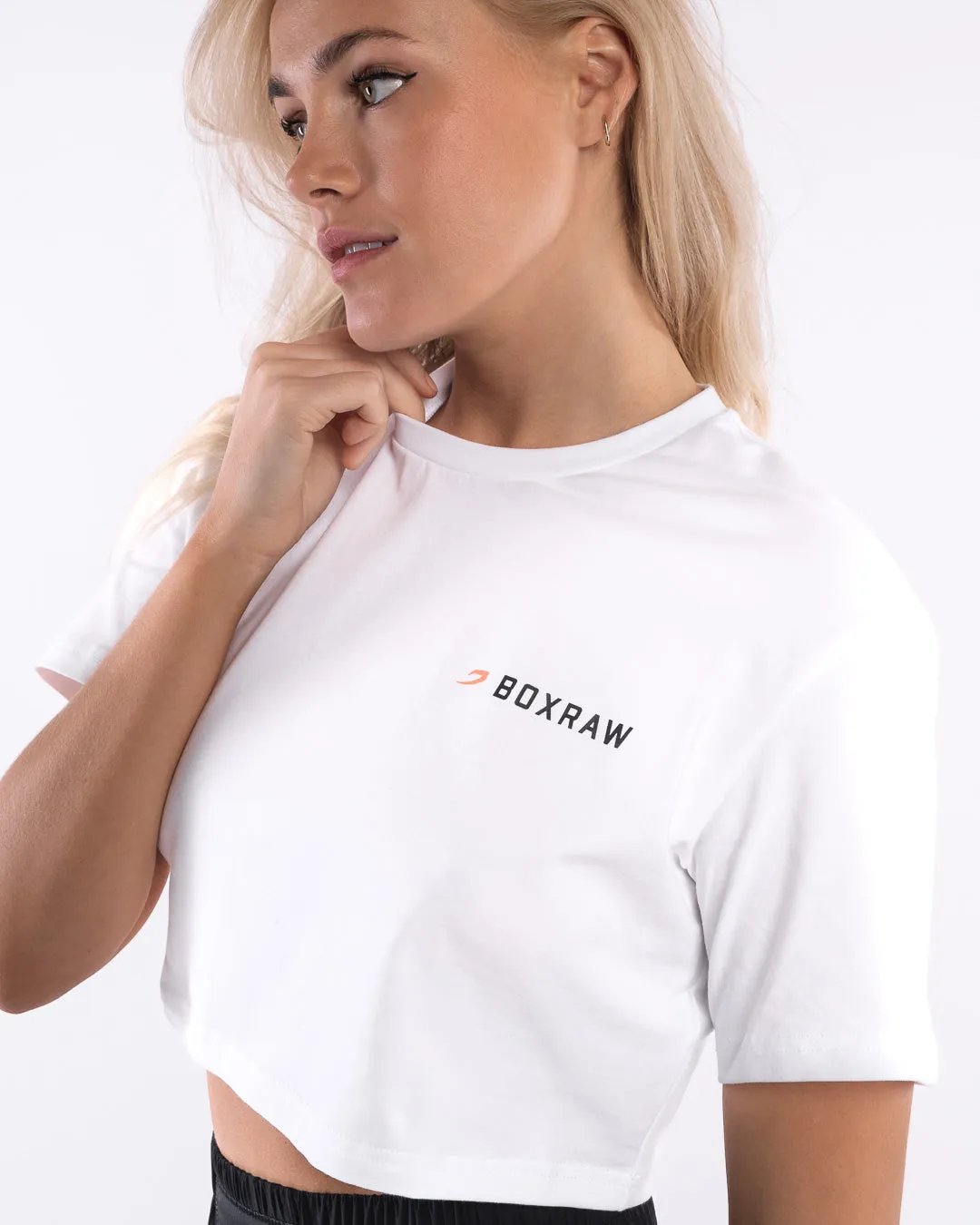 We Don't Play Boxing Crop T-Shirt - White