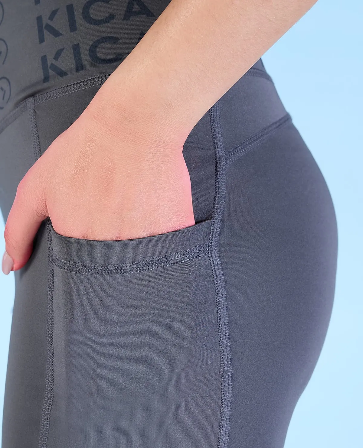 Women Cross Waist Mid Rise Leggings