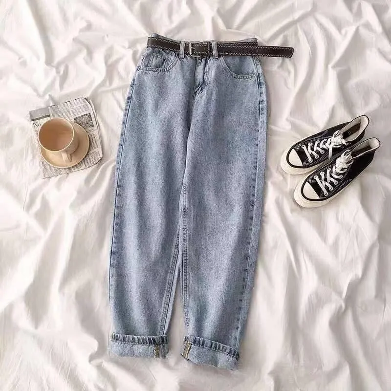 Women's Solid Color Jeans 590537 L