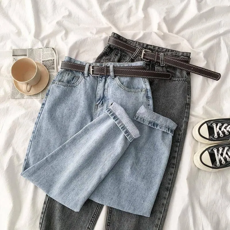 Women's Solid Color Jeans 590537 L