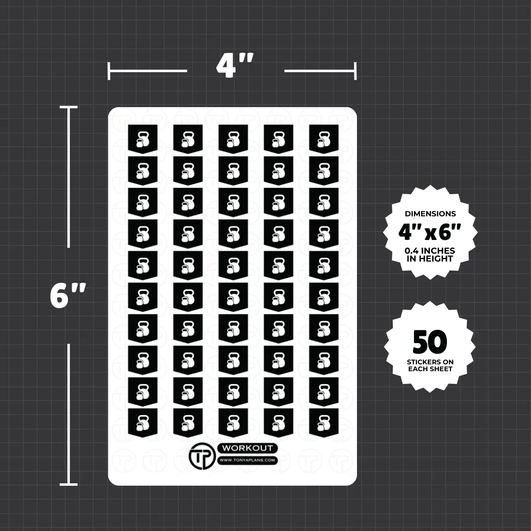 Workout - Planner Stickers