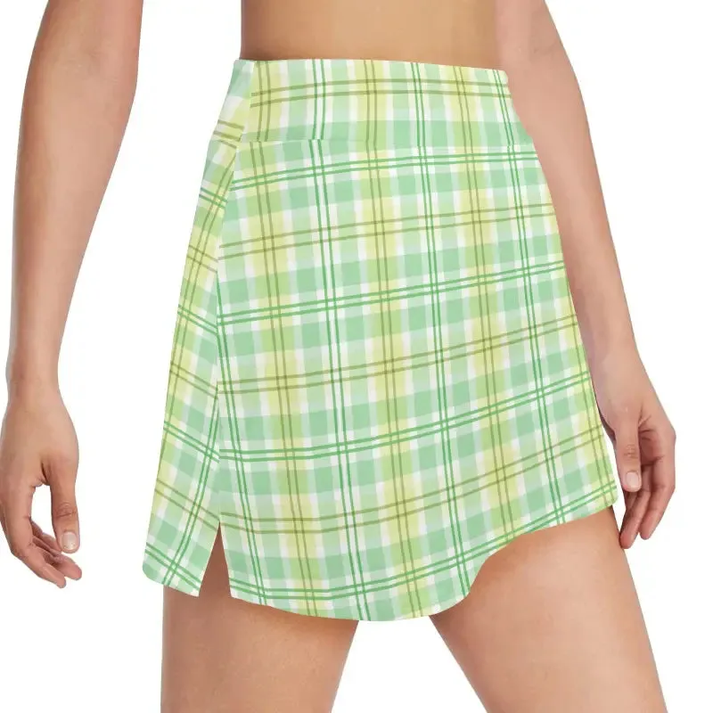 Your New BFF the Sassy Green Plaid Athletic Skirt is Here
